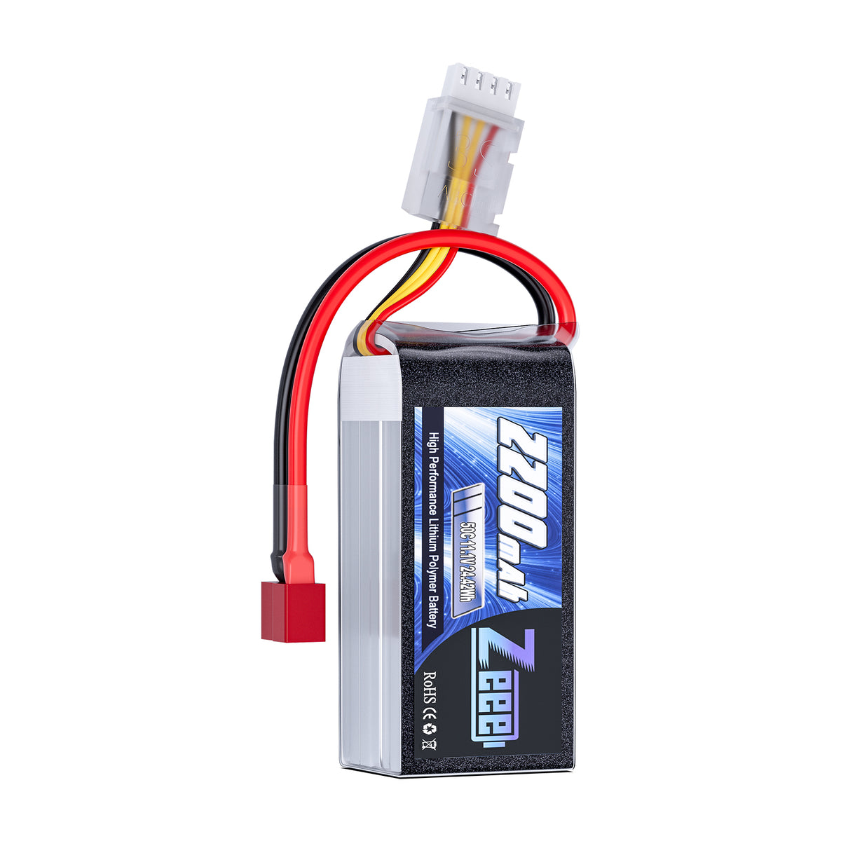 カイリページ Zeee 3S Lipo Battery 2200mAh 11.1V 50C Shorty Pack Battery with Deans