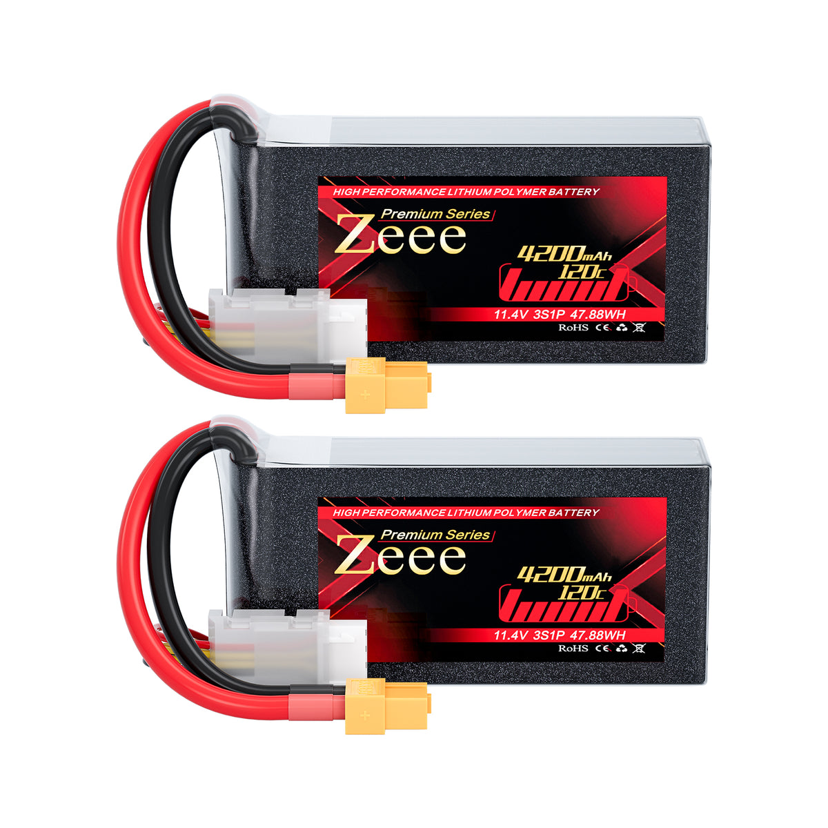 Zeee Premium Series 3S Lipo Battery 4200mAh 11.4V 120C Soft Case with