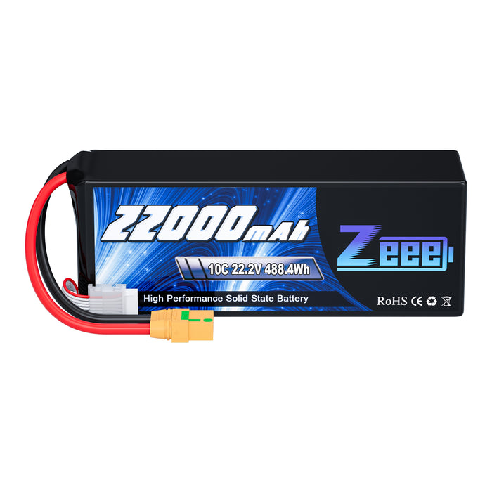 Zeee 6S Semi Solid State Li-ion Battery 22.2V 10C 22000mAh with XT90-S for Drone Airplane UAV Multicopter(Apply $100 coupon)