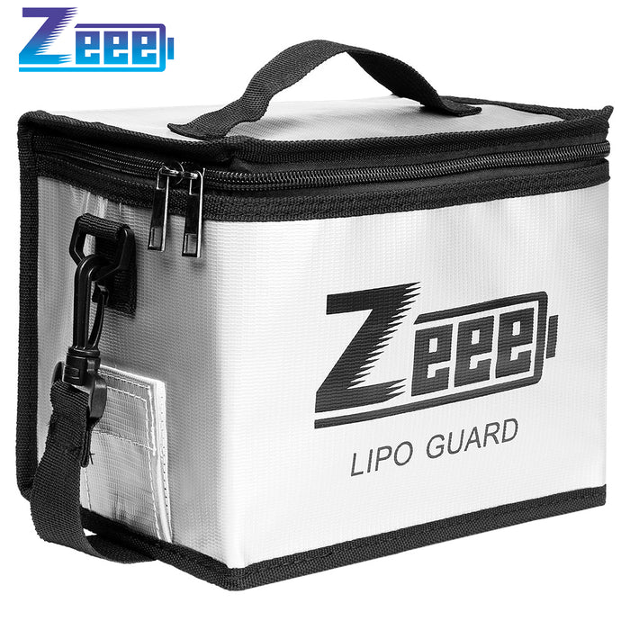 Zeee Lipo Safe Bag Fireproof Explosionproof Bag Large Capacity Lipo Battery Storage Guard Safe Pouch for Charge & Storage(8.46 x 6.5 x 5.71 in)