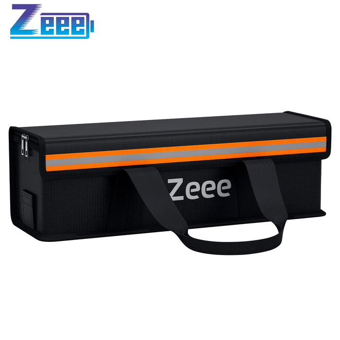 Zeee Lipo Safe Bag Ebike Battery Fireproof Charging Bag Explosionproof Lipo Battery Bag Large Capatity for Storage Charging (19.3 * 5.9 * 5.9in)
