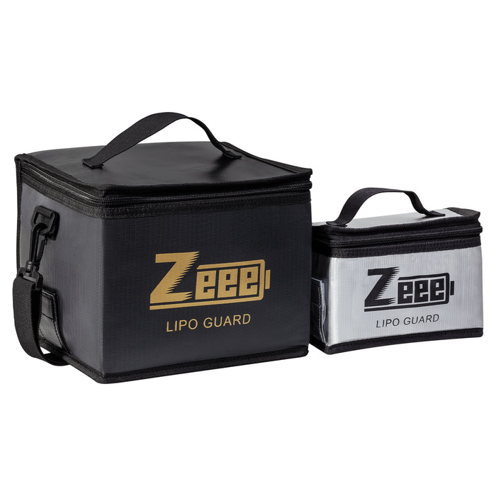 Zeee Fireproof Battery Safe Bag Lipo Battery Storage Guard Safe Pouch for Charge and Storage (2 Pack)