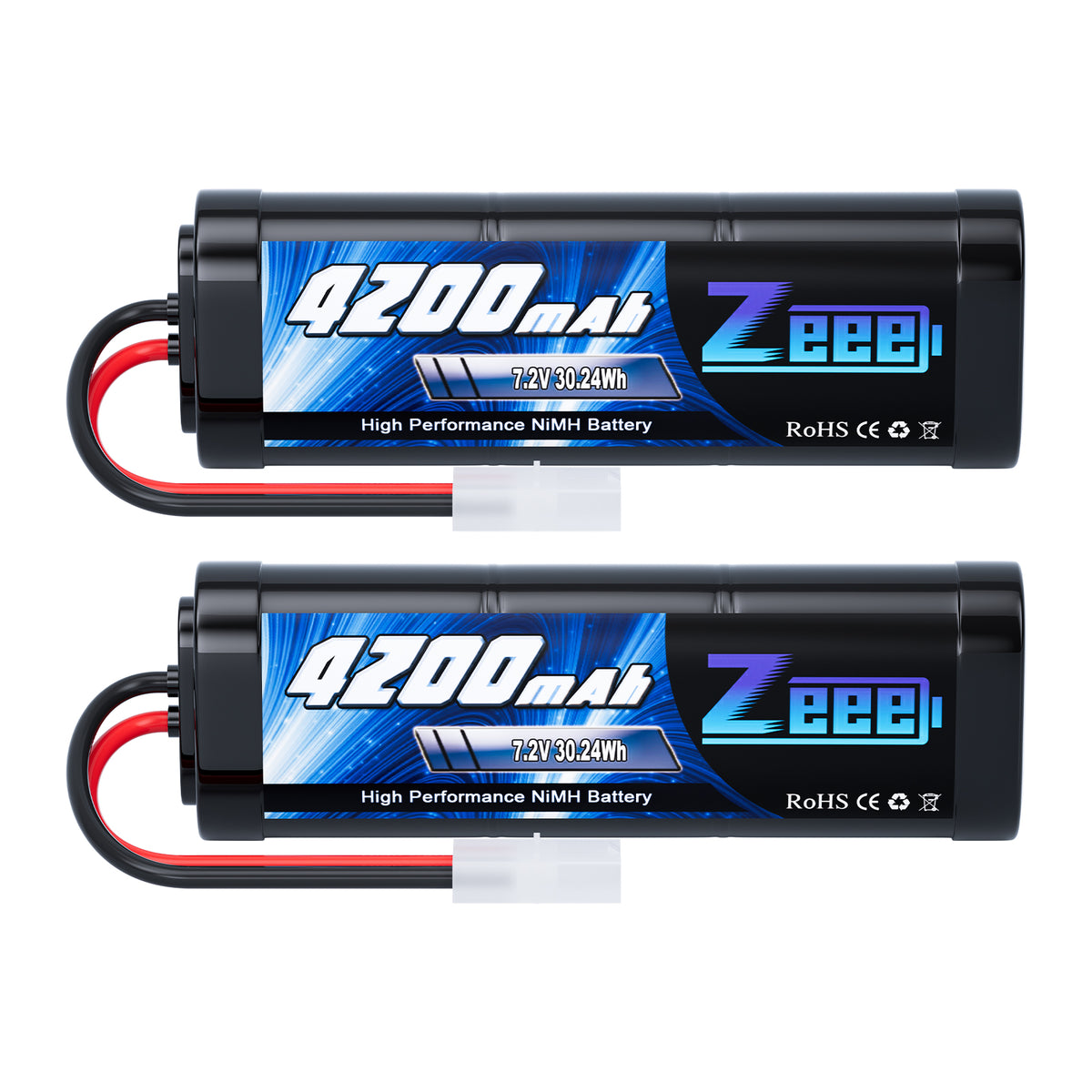 rate-rate出品 Zeee 7.2V 4200mAh High-Power NiMH Battery with Tamiya Connector for RC