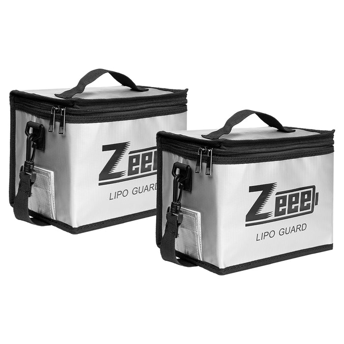 Zeee Lipo Safe Bag 2-Pack Storage Guard Safe Pouch for Charge & Storage(8.46 x 6.5 x 5.71 in)